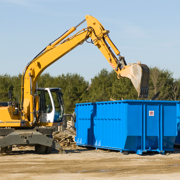 can i choose the location where the residential dumpster will be placed in Dickey North Dakota